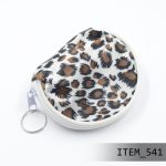 A120 - MONEDERO REDONDO CON ESTAMPADO ANIMAL PRINT