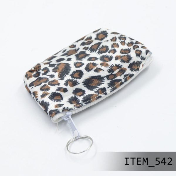 542 - MONEDERO RECTANGULAR CON ESTAMPADO ANIMAL PRINT