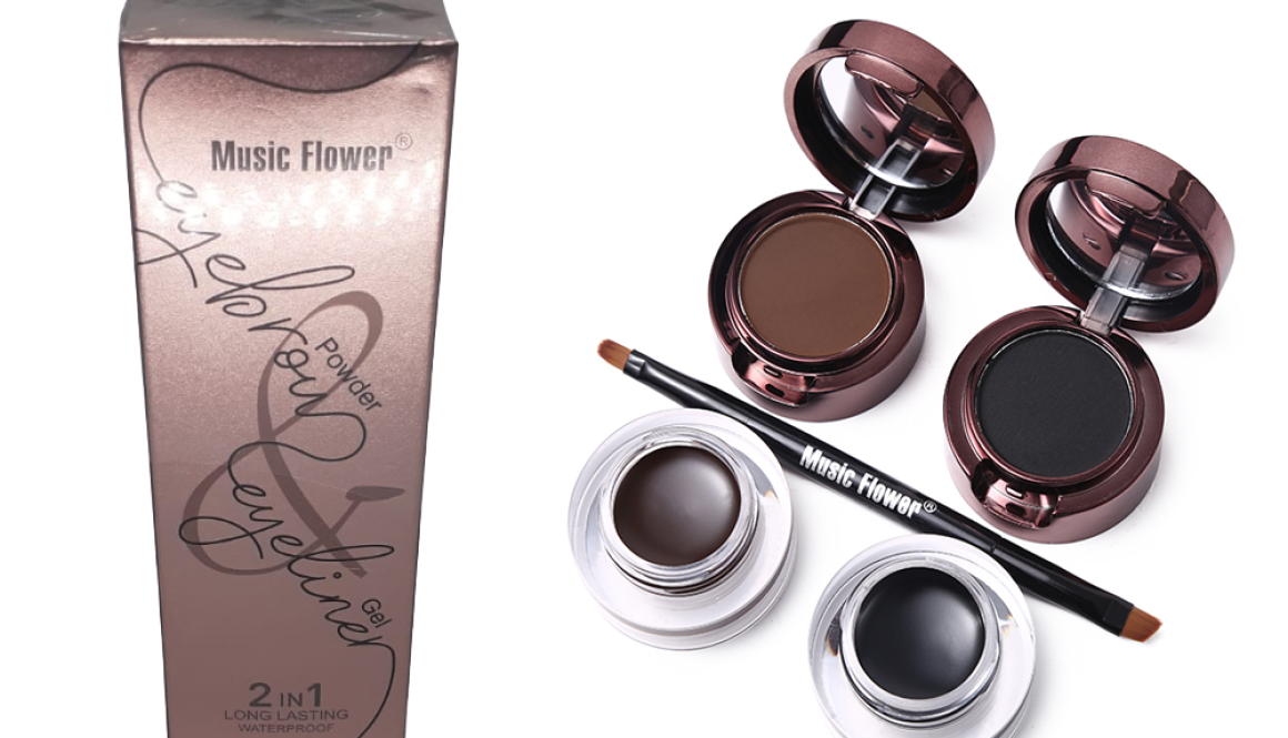 A2271-Gel y Polvo para cejas 2 en 1 Music Flower eyebrow powder Nº M7040