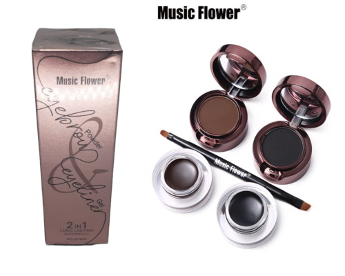 A2271-Gel y Polvo para cejas 2 en 1 Music Flower eyebrow powder Nº M7040