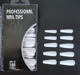 A1282-TIPS BALLARINAS BLANCAS x 100 pcs