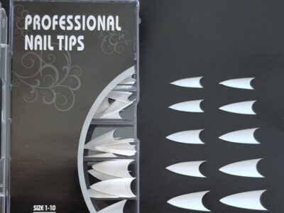 A1288-TIPS STILLETTO BLANCAS x100pcs