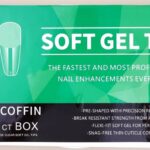 A2445-SOFT GEL TIPS, LONG COFFIN; 550 PZS