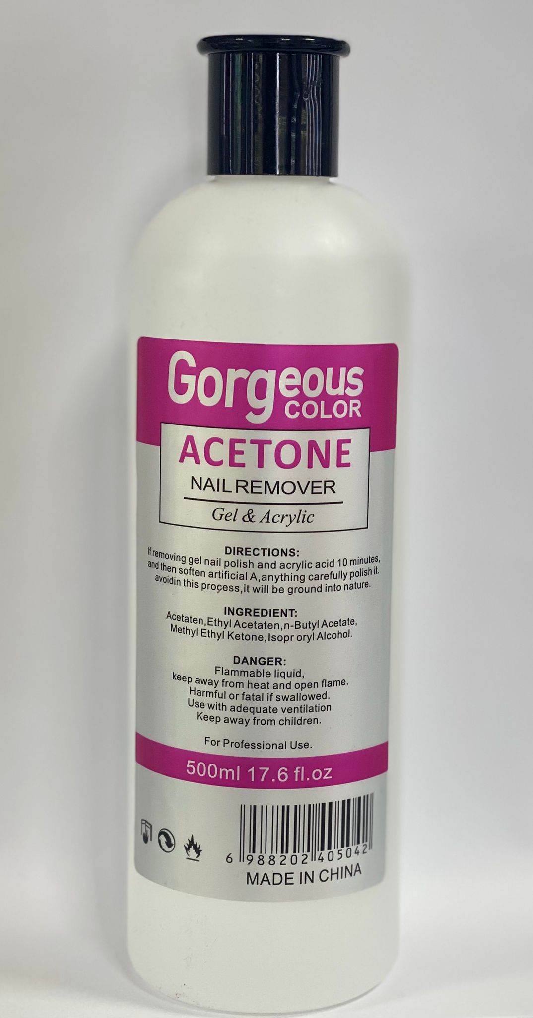 A2954 - ACETONA GORGEOUS 500ML