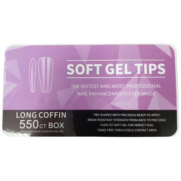 A3160 - TIPS SOFT GEL LONG COFFIN