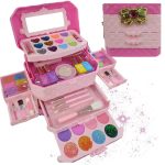 A3216- VALIJA DE MAQUILLAJE INFANTIL CON 4 PISOS Y MÚSICA