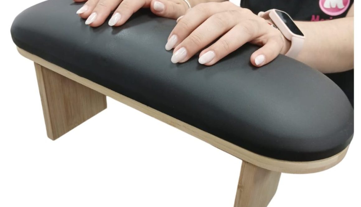 A3342-APOYA MANO CON BASE DE MADERA REGULABLE