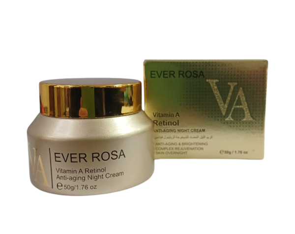 A5865 - CREMA FACIAL DE NOCHE CON VITAMINA A Y RETINOL EVER ROSA